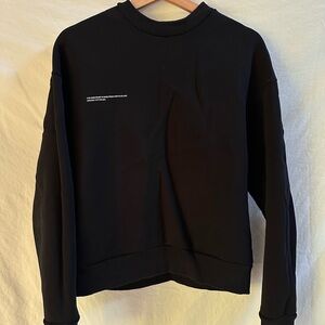 Pangaia Black Crew Neck Sweater